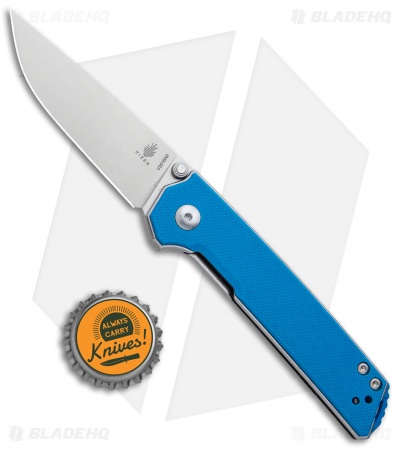 Kizer Vanguard Domin Mini Liner Lock Folding Knife Blue (2.9" Stonewash)