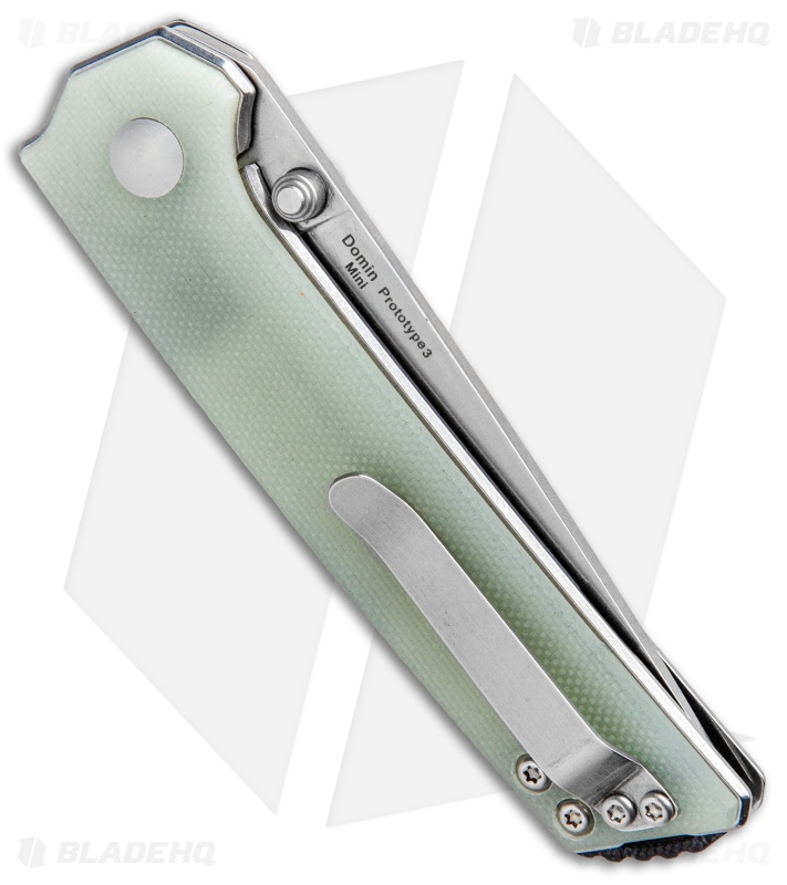 Kizer Vanguard Domin Mini Liner Lock Folding Knife Jade G-10 (2.9" SW) Washers