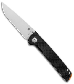 Kizer Vanguard Series Domin Liner Lock Knife Black G-10 (3.5" Stonewash) V4516A1