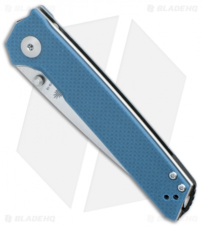 Kizer Vanguard Series Domin Liner Lock Knife Blue G-10 (3.5" Stonewash) V4516A3