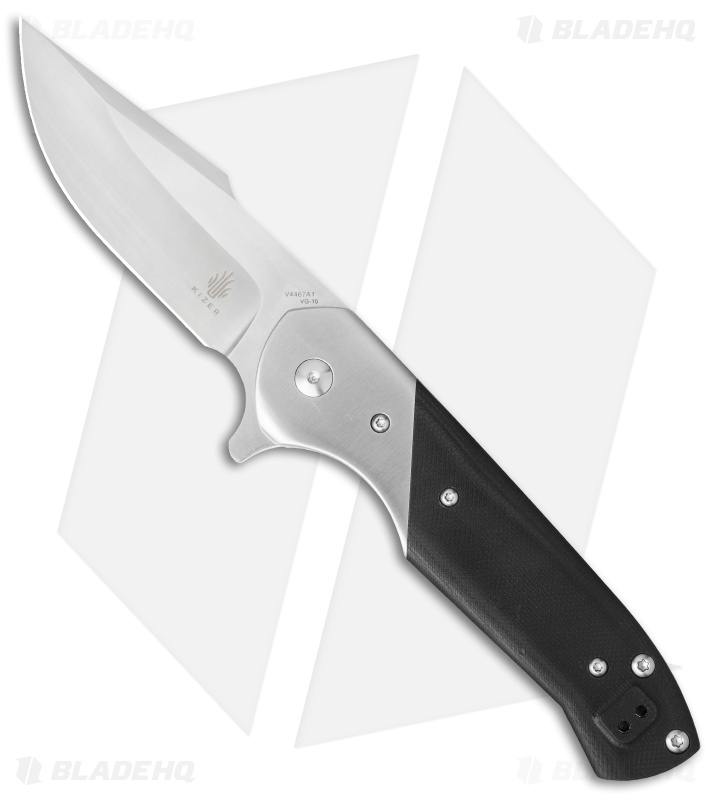 Kizer Vanguard Kane Liner Lock Knife Black G-10 (3.5