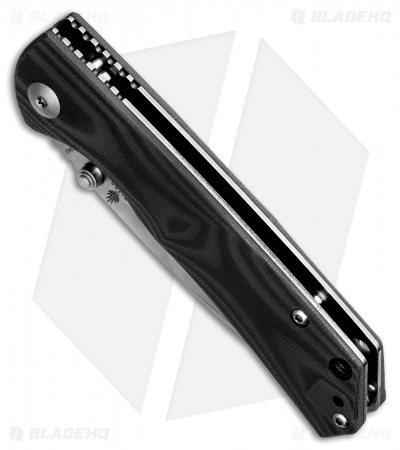 Kizer Vanguard V3 Vigor Liner Lock Knife Black G-10 (3