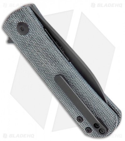 Kizer Laconico Yorkie Liner Lock Knife Black Micarta (2.5