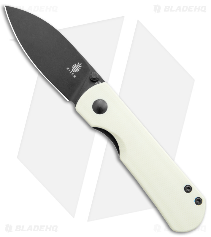 Kizer Laconico Yorkie Liner Lock Knife | Ivory G-10 + Black - Blade HQ