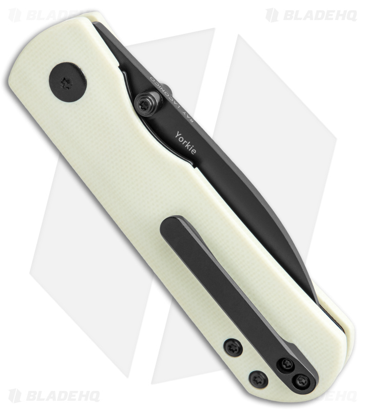 Kizer Laconico Yorkie Liner Lock Knife | Ivory G-10 + Black - Blade HQ
