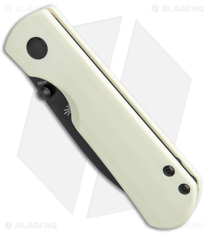Kizer Laconico Yorkie Liner Lock Knife Ivory G-10 (2.5" Black )