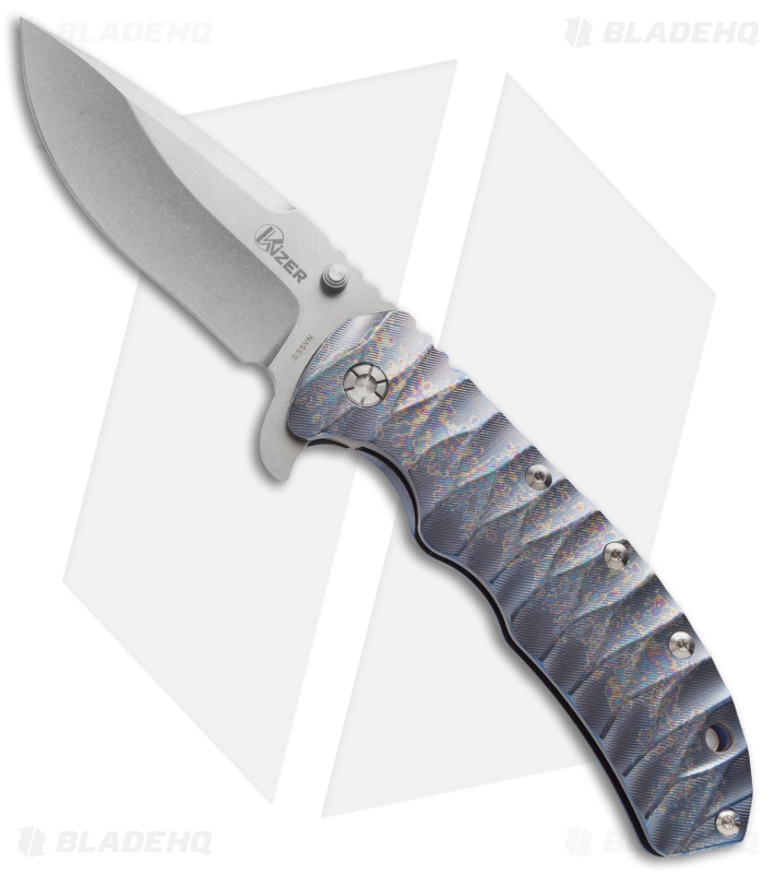 Kizer Cutlery Ki5401 Frame Lock Knife Titanium (4.25
