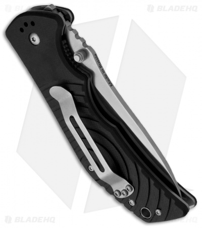 Kizlyar Supreme Knives Bloke X Folder AUS-8 Knife (3.75" Black Plain)