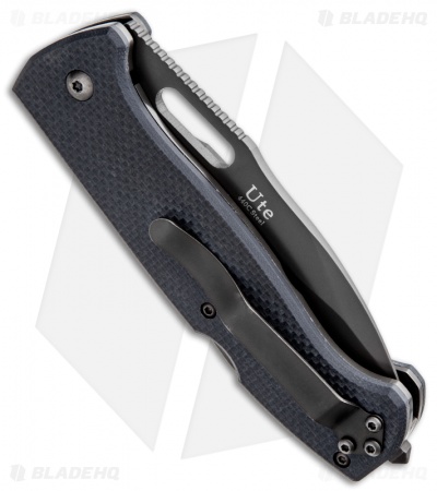 Kizlyar Supreme Knives Ute 440C GT Knife & Bottle Opener (3.4" Gray Plain)