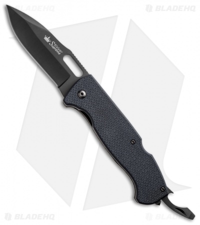 Kizlyar Supreme Knives Ute 440C GT Knife & Bottle Opener (3.4" Gray Plain)
