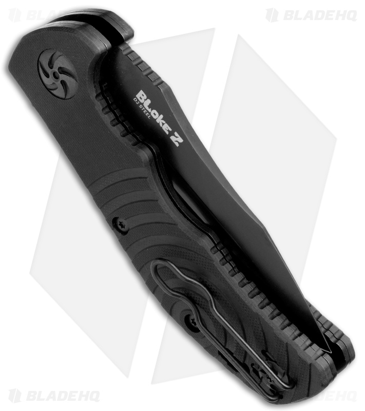 Kizlyar Supreme Knives Bloke Z D2 Liner Lock Knife Black G-10 (3.75" Black)