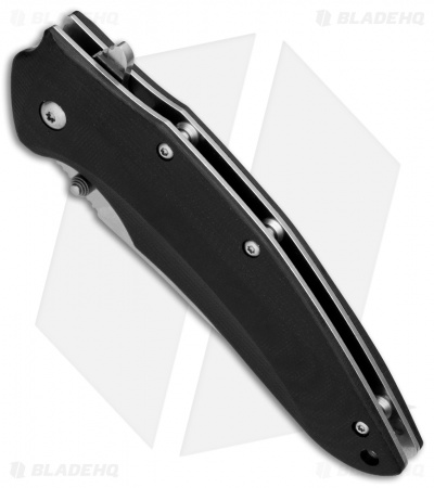 Kizlyar Supreme Knives Zedd D2 Liner Lock Knife Black G-10 (3.25