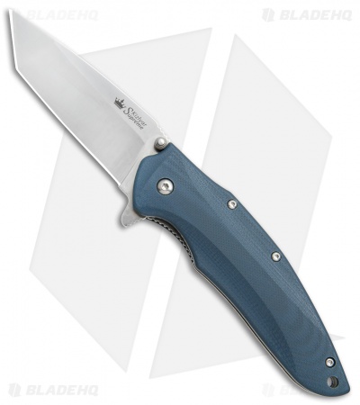Kizlyar Supreme Knives Zorg D2 Liner Lock Knife Blue G-10 (3.25" Satin)