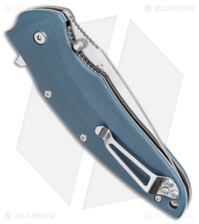 Kizlyar Supreme Knives Zorg D2 Liner Lock Knife Blue G-10 (3.25" Satin)