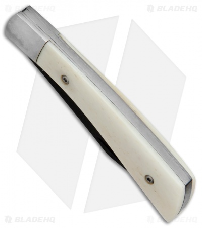 Kizlyar Supreme Knives Gent Pocket Knife Bone (3.1" Black)
