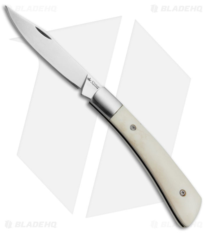 Kizlyar Supreme Knives Gent Pocket Knife Bone (3.1" Satin)