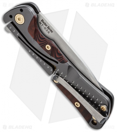 Klecker Knives Cordovan Lite Lockback Knife (2.875" Satin) NT-03A