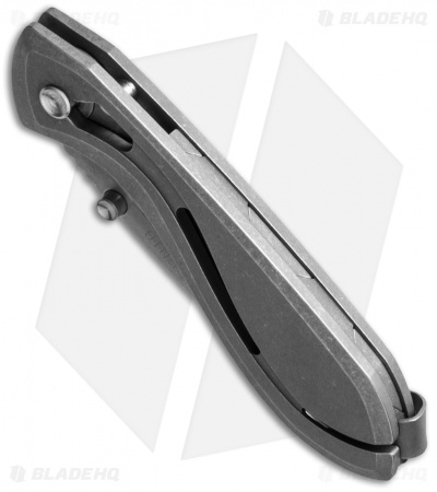 Koenig Knives Zenaida Frame Lock Knife Titanium (2.75" Stonewash)