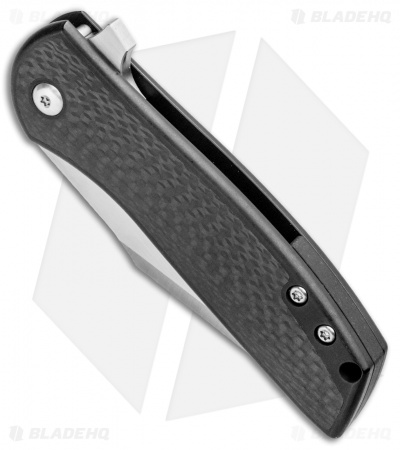 Alliance Designs Laconico Angry Baby Bear Flipper Tanto Knife Black Ti/CF 