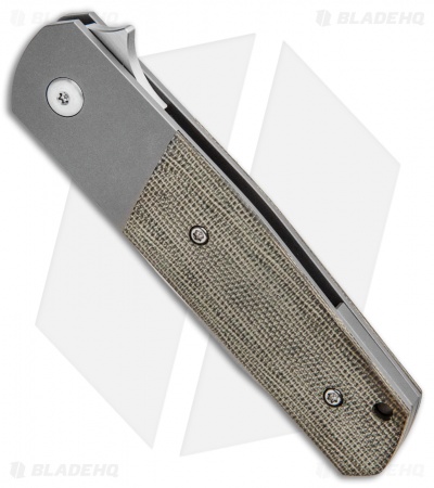 Alliance Designs Laconico EZE Knife Green Micarta Bolsterlock (3" Satin)  