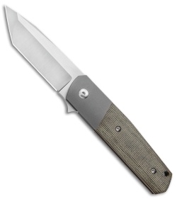 Alliance Designs Laconico EZE Knife Green Micarta Bolsterlock (3" Satin)  