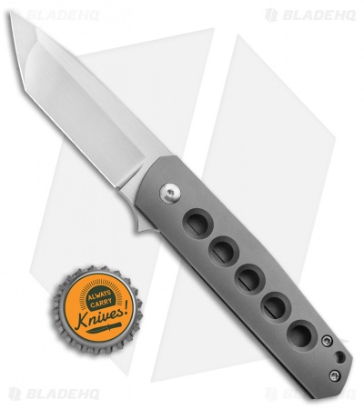 Alliance Designs Laconico EZE Flipper Knife Titanium (3" Hand Satin) Collection