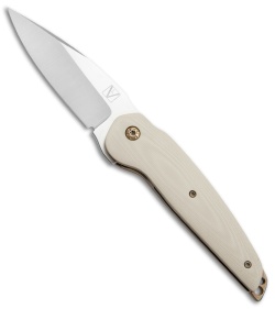 Les Voorhies Faisil Yamin Supernova Liner Lock Knife Tan G-10 (3.5" Satin) 1/15