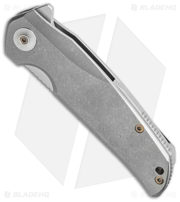 Liong Mah Design Tempest Flipper Knife Titanium (3.75" Stonewash)
