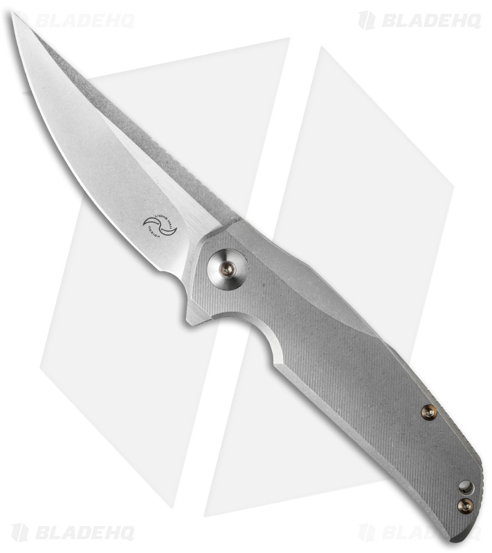 Liong Mah Design Tempest Flipper Knife Titanium (3.75" Stonewash)