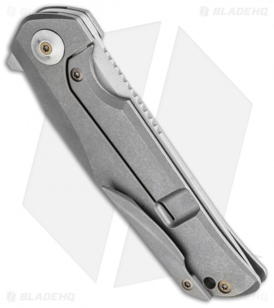 Liong Mah Design Tempest Flipper Knife Titanium (3.75" Stonewash)