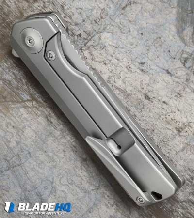 Liong Mah Design Warrior One V2 Titanium Flipper Knife (3.375" Stonewash)