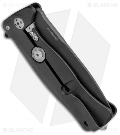 LionSteel SR-11A Integral Frame Lock Knife Black Aluminum (3.6" Black)