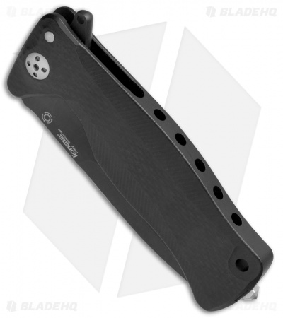 LionSteel SR-11A Integral Frame Lock Knife Black Aluminum (3.6" Black)