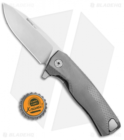 LionSteel ROK Integral Frame Lock Knife Gray Titanium (3.4" Satin) 