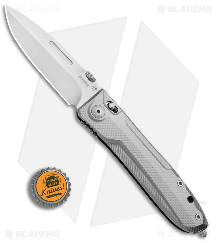 LionSteel Big Daghetta Folding Knife Titanium (3.7" Satin)