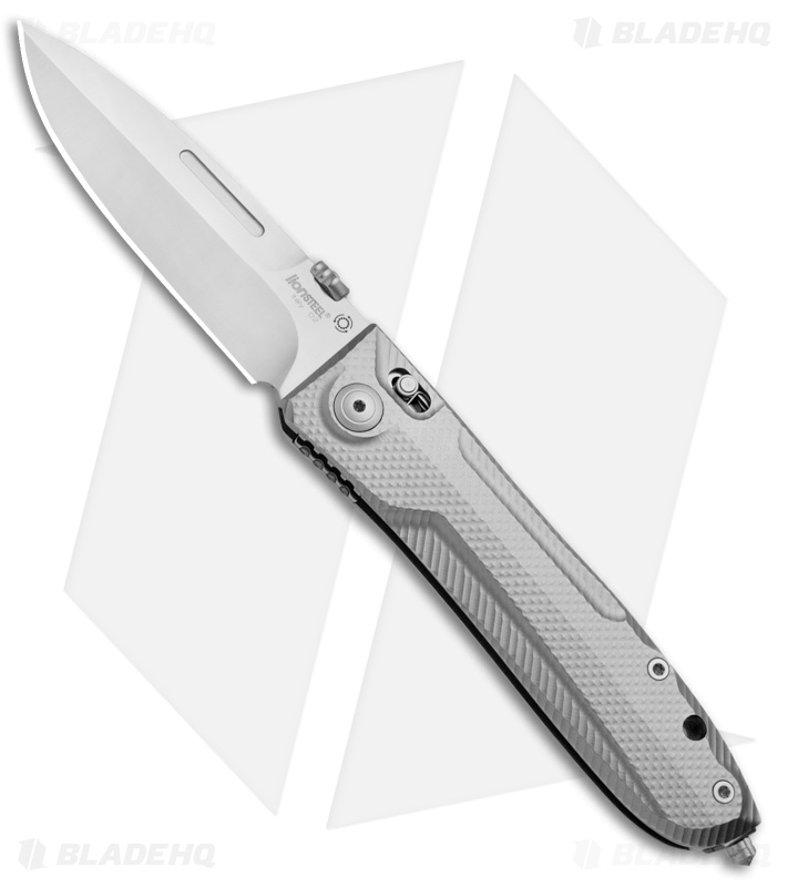LionSteel Big Daghetta Folding Knife Titanium (3.7" Satin)