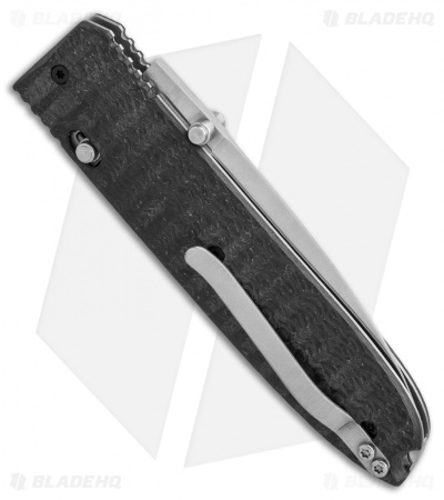 LionSteel Daghetta Carbon Fiber / G-10 Folding Knife (3.25" Satin) Italy 8700FC