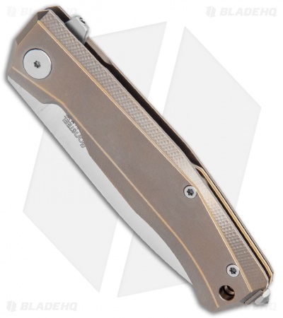 LionSteel Myto Flipper Knife Bronze Titanium (3.25" Satin) MT01BR