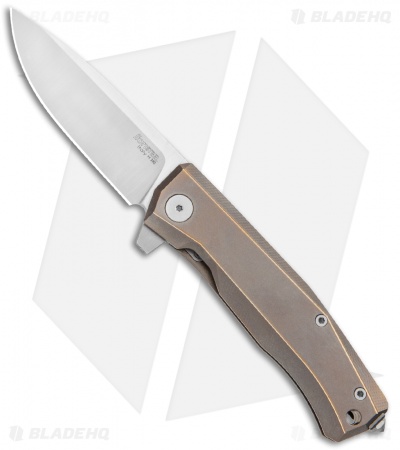 LionSteel Myto Flipper Knife Bronze Titanium (3.25" Satin) MT01BR