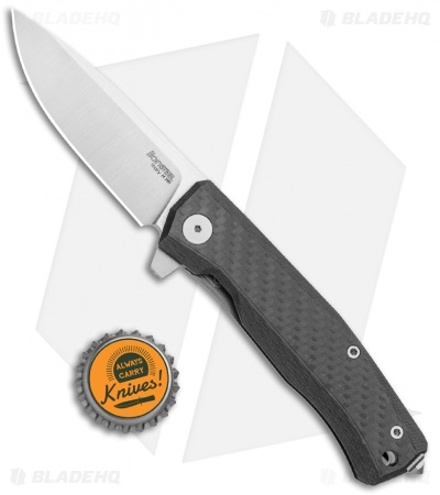 LionSteel Myto Flipper Knife Carbon Fiber Titanium (3.25" Satin) MT01CF