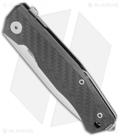 LionSteel Myto Flipper Knife Carbon Fiber Titanium (3.25" Satin) MT01CF