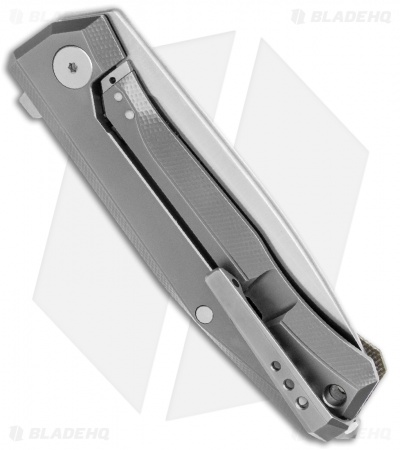 LionSteel Myto Flipper Knife Green Canvas Micarta (3.25" Satin) MT01CVG