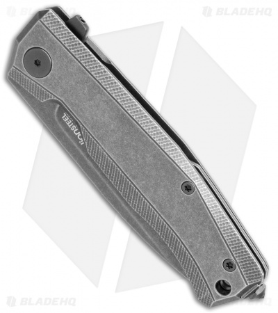 LionSteel Myto Flipper Knife Old Black Titanium (3.25" Black PVD) MT01BBW