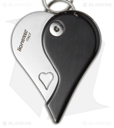 LionSteel LionBeat Folding Keychain Knife Dark Horn (1.125" Satin) 