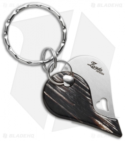LionSteel LionBeat Folding Keychain Knife Dark Horn (1.125" Satin) 