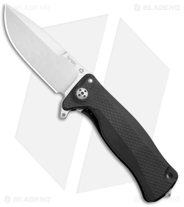 LionSteel SR-11A Integral Frame Lock Knife Black Aluminum (3.7" Satin)