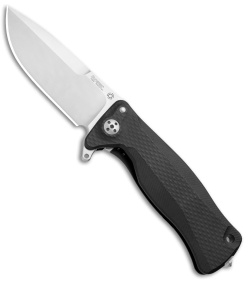 LionSteel SR-11A Integral Frame Lock Knife Black Aluminum (3.7" Satin)