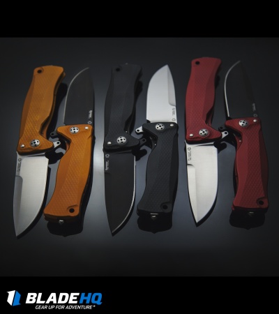 LionSteel SR-11A Integral Frame Lock Knife Black Aluminum (3.6" Black)