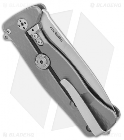 LionSteel SR-22 Flipper Integral Frame Lock Knife Titanium (3.125" Satin)