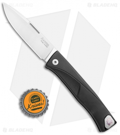 LionSteel Thrill Integral Slip Joint Knife Black Aluminum (Satin) TL-A-BS